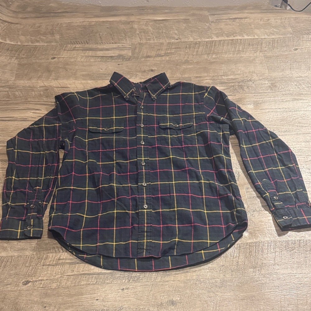 Ralph Lauren Men’s Plaid Button-Up Shirt RN 41381 - Size Large